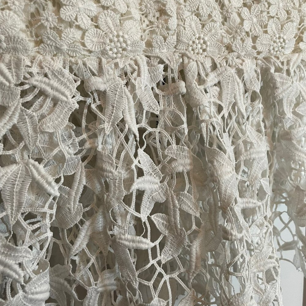 ARTELIER NICOLE MILLER Lace Peplum Top - Picture 7 of 8